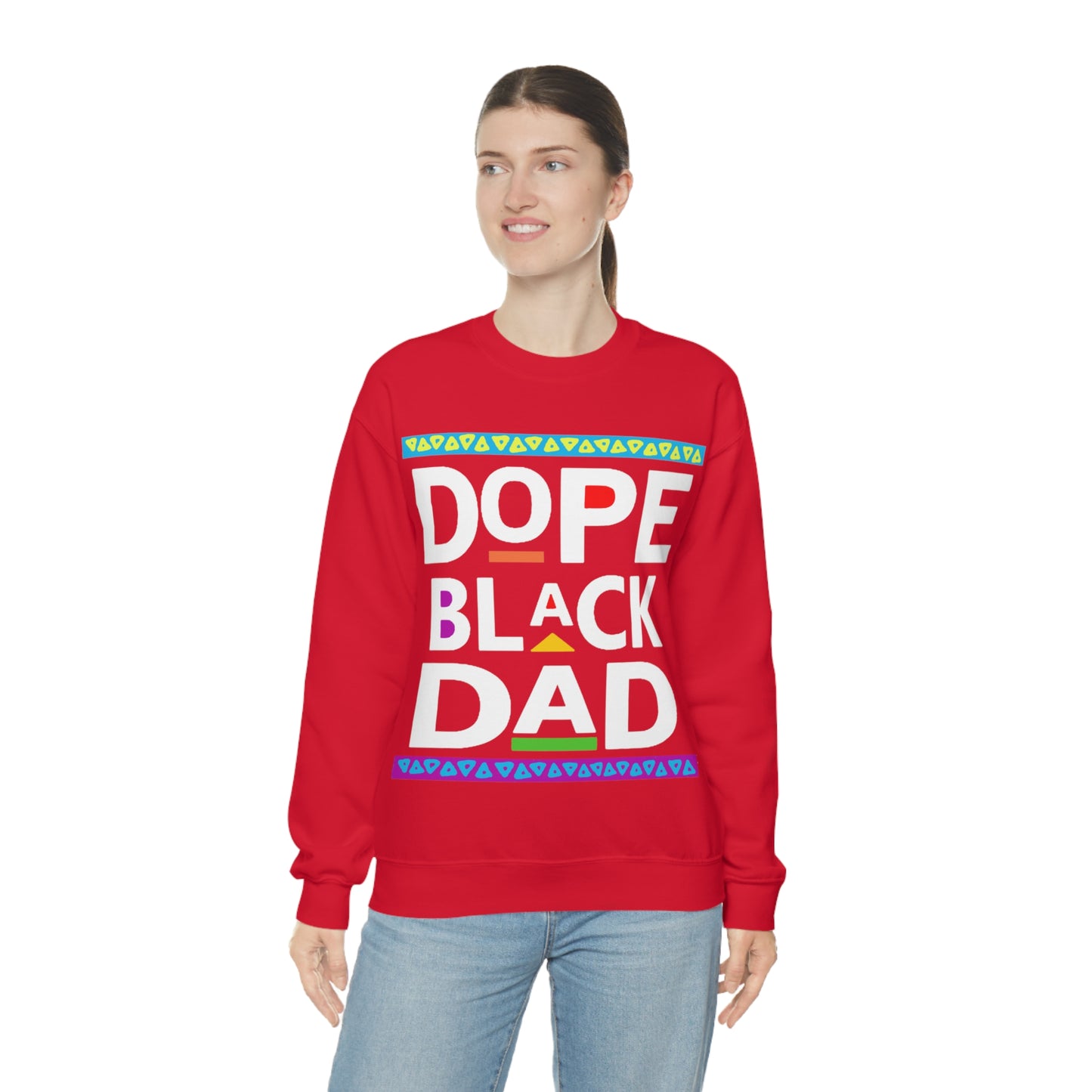 Dope Black Dad Crewneck Sweatshirt