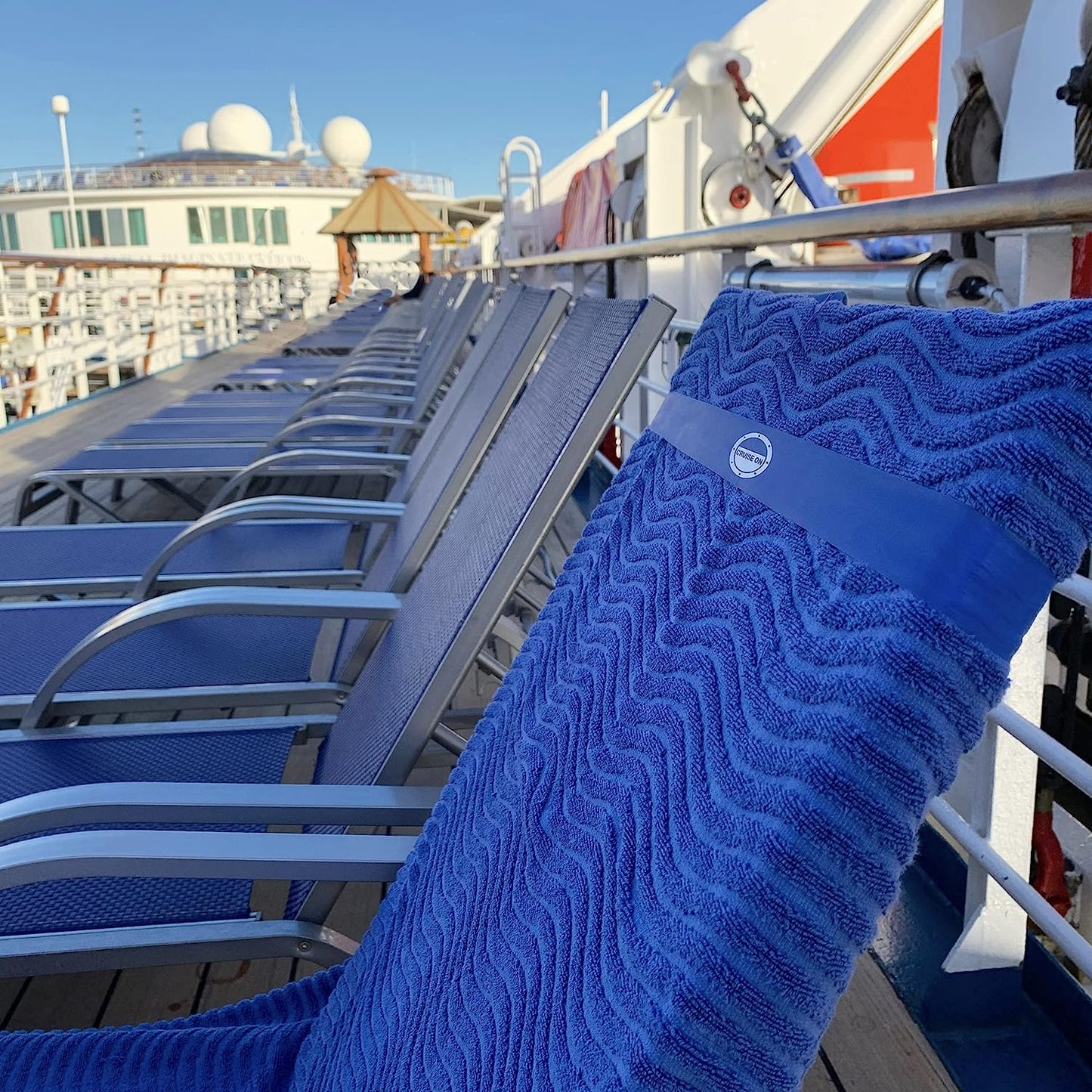 Chair Bands (4 Pack) - The Better Towel Option for Beach, Pool & Cruise Chairs