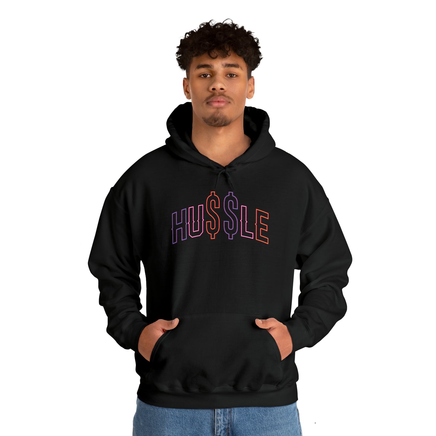 HUSSLE Neon Hooded Sweatshirt