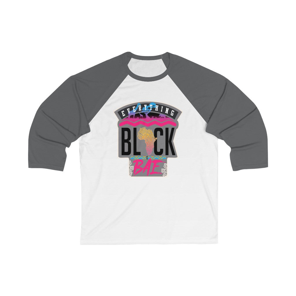 Black is Bae 3/4 Sleeve Baseball Tee