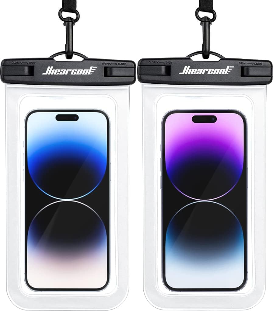Waterproof Phone Pouch, Case for iPhone 14 13 12 x XS Plus Samsung Galaxy With Case Friendly, IPX8 Cellphone Dry Bag Beach Essentials for Cruise Travel -2 11 Pro MaPack-8.3"