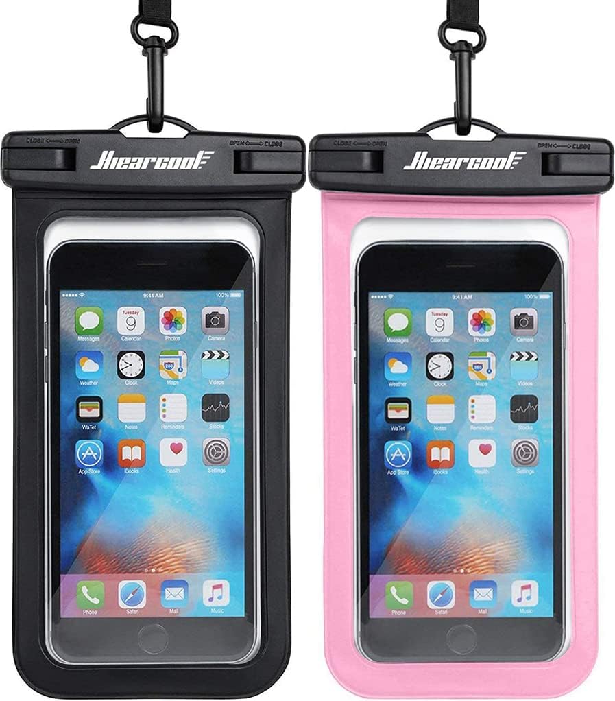 Waterproof Phone Pouch, Case for iPhone 14 13 12 x XS Plus Samsung Galaxy With Case Friendly, IPX8 Cellphone Dry Bag Beach Essentials for Cruise Travel -2 11 Pro MaPack-8.3"