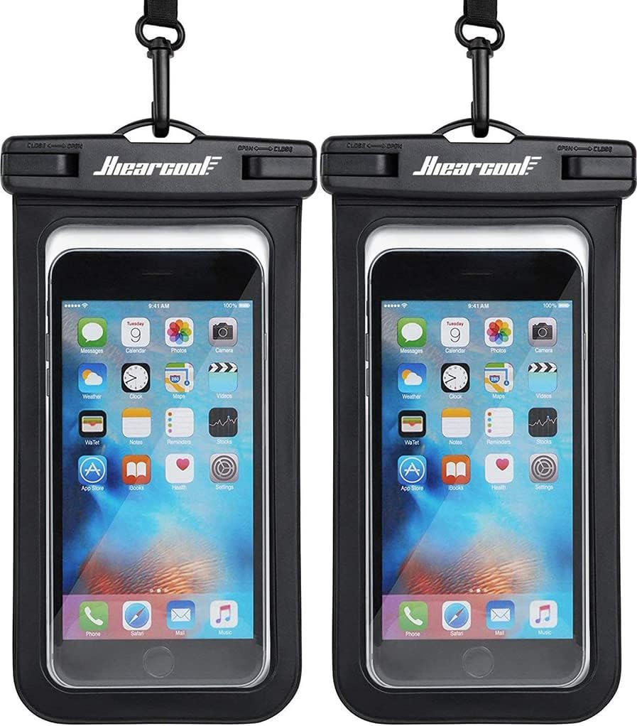 Waterproof Phone Pouch, Case for iPhone 14 13 12 x XS Plus Samsung Galaxy With Case Friendly, IPX8 Cellphone Dry Bag Beach Essentials for Cruise Travel -2 11 Pro MaPack-8.3"