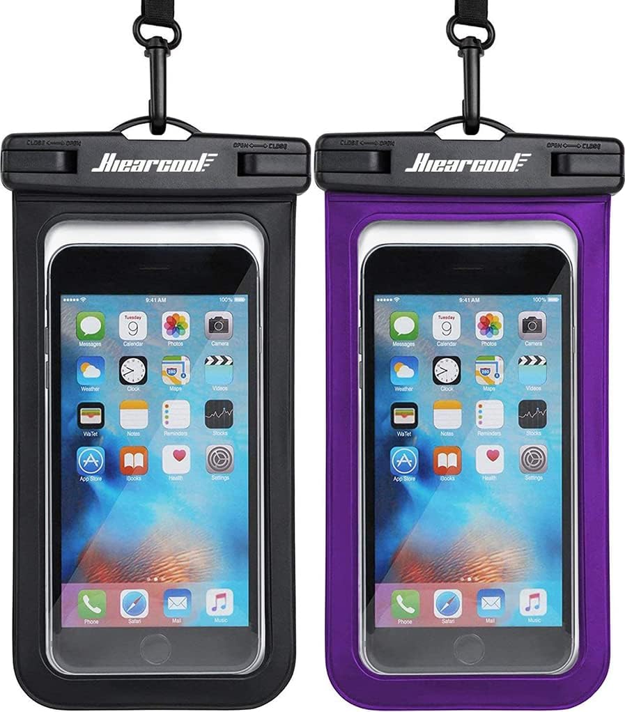 Waterproof Phone Pouch, Case for iPhone 14 13 12 x XS Plus Samsung Galaxy With Case Friendly, IPX8 Cellphone Dry Bag Beach Essentials for Cruise Travel -2 11 Pro MaPack-8.3"