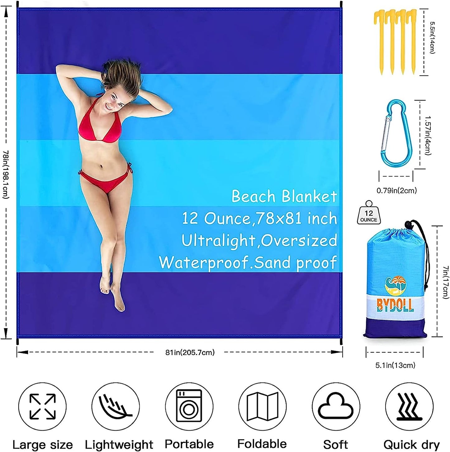 Waterproof Sand Proof Beach Blanket