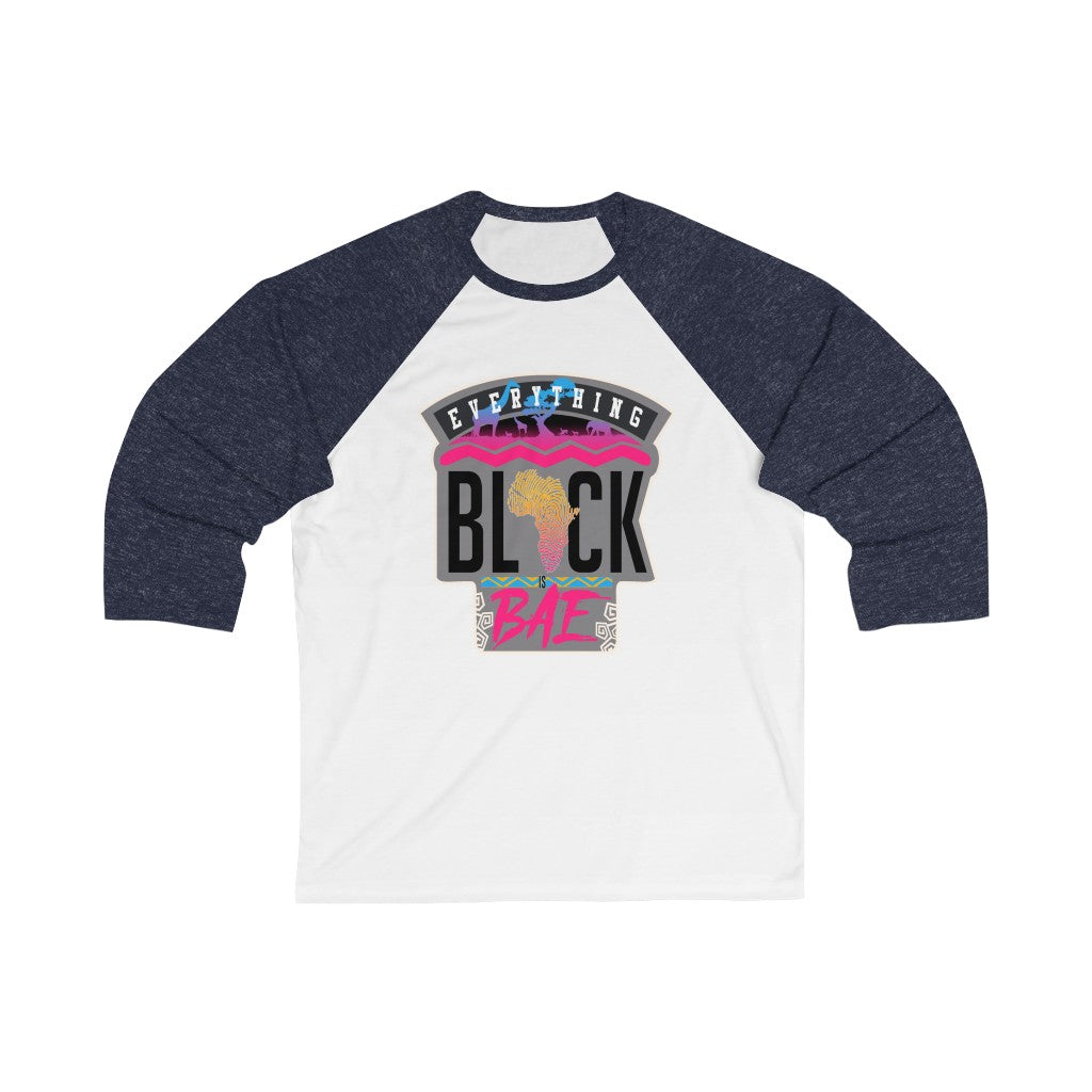Black is Bae 3/4 Sleeve Baseball Tee