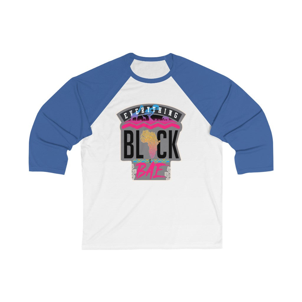 Black is Bae 3/4 Sleeve Baseball Tee