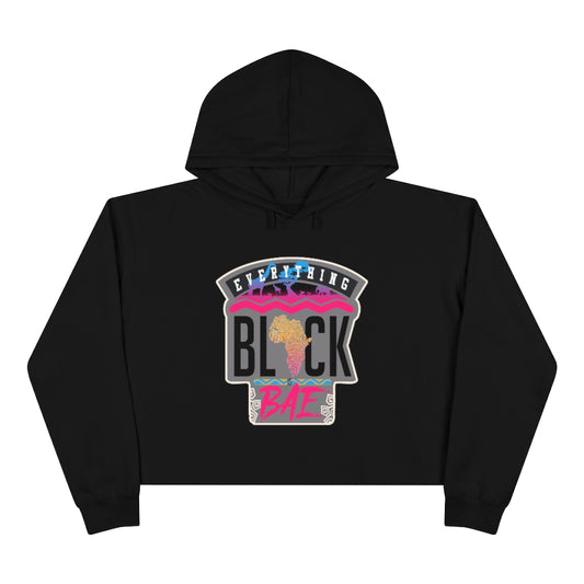 Black is Bae Crop Hoodie